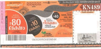 Karunya plus Weekly Lottery -KN-489 to be held On 28.09.2023