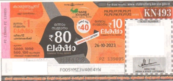 Karunya plus Weekly Lottery held on 26.10.2023