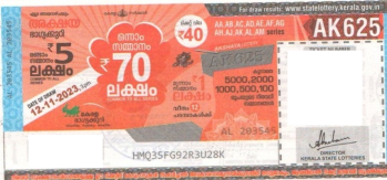 Akshaya Weekly Lottery held on 12.11.2023