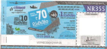 Nirmal Weekly Lottery held on 17.11.2023