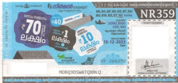 Nirmal Weekly Lottery NR-359 15.12.2023