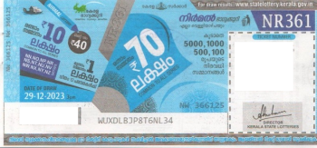 Nirmal Weekly Lottery held on 29.12.2023