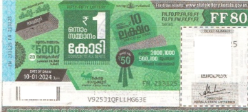 Fifty-fifty Weekly Lottery held on 10.01.2024