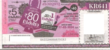 Karunya Weekly Lottery KR-641 17.02.2024