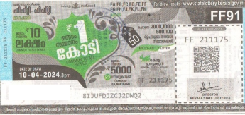 Fifty-fifty Weekly Lottery held on 10.04.2024