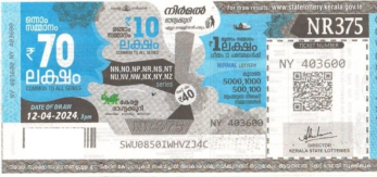 Nirmal Weekly Lottery NR-375 12.04.2024