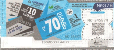 Nirmal Weekly Lottery held on 03.05.2024