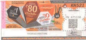 Karunya plus Weekly Lottery held on 09.05.2024