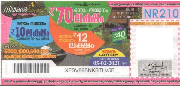 Nirmal Weekly Lottery held on 05.02.2021