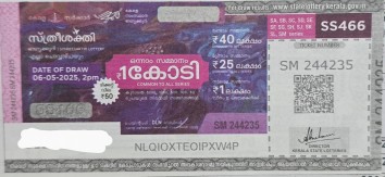 Sthree sakthi Weekly Lottery held on 06.05.2025