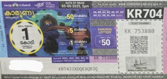 Karunya Weekly Lottery held on 03.05.2025