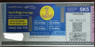 Suvarna keralam Weekly Lottery held on 30.05.2025