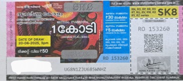 Suvarna keralam Weekly Lottery held on 20.06.2025