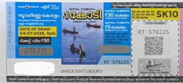 Suvarna keralam Weekly Lottery held on 04.07.2025