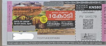 Karunya plus Weekly Lottery held on 10.07.2025