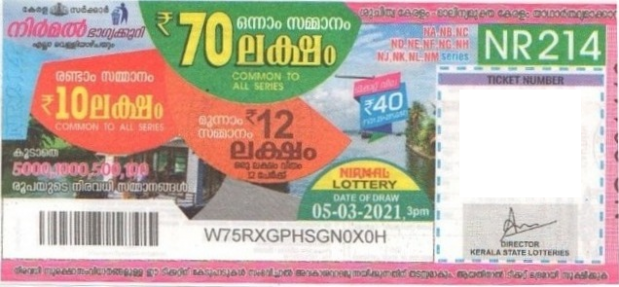 Nirmal Weekly Lottery held on 05.03.2021