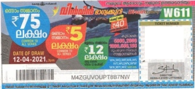 Win-win Weekly Lottery held on 12.04.2021