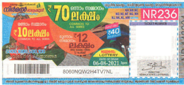 Nirmal Weekly Lottery held on 06.08.2021