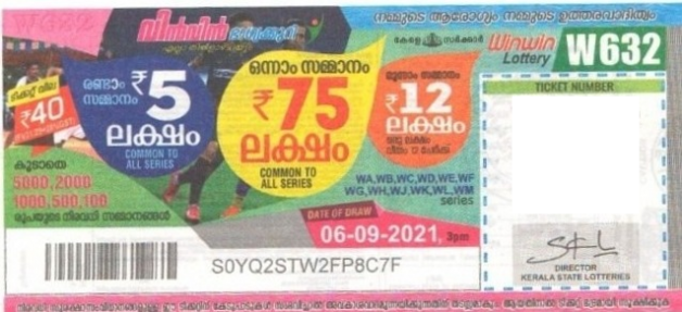 Win-win Weekly Lottery held on 06.09.2021