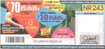 Nirmal Weekly Lottery held on 24.09.2021