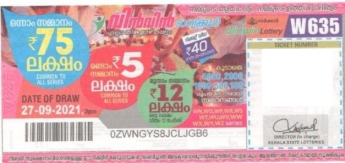 Win-win Weekly Lottery held on 27.09.2021