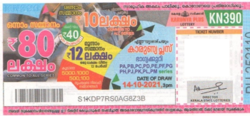 Karunya plus Weekly Lottery held on 14.10.2021