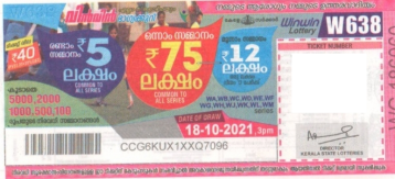 Win-win Weekly Lottery held on 18.10.2021