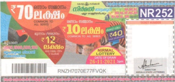 Nirmal Weekly Lottery held on 26.11.2021