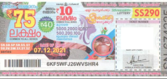 Sthree sakthi Weekly Lottery held on 07.12.2021