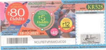 Karunya Weekly Lottery held on 18.12.2021