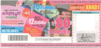 Karunya plus Weekly Lottery held on 30.12.2021