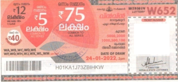 Win-win Weekly Lottery held on 24.01.2022