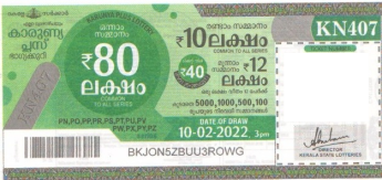 Karunya plus Weekly Lottery held on 10.02.2022