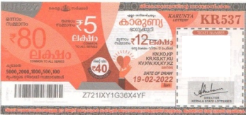 Karunya Weekly Lottery held on 19.02.2022