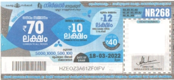 Nirmal Weekly Lottery held on 18.03.2022