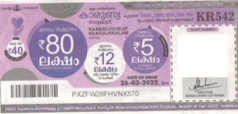 Karunya Weekly Lottery held on 26.03.2022