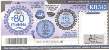 Karunya Weekly Lottery held on 02.04.2022