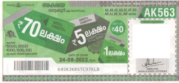 Akshaya Weekly Lottery held on 24.08.2022