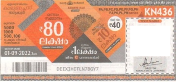 Karunya plus Weekly Lottery KN-436 01.09.2022
