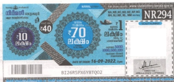 Nirmal Weekly Lottery NR-294 16.09.2022