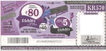 Karunya Weekly Lottery held on 08.10.2022