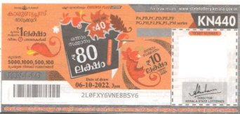 Karunya plus Weekly Lottery KN-440 06.10.2022