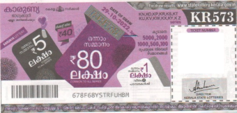 Karunya Weekly Lottery held on 29.10.2022