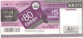 Karunya Weekly Lottery held on 12.11.2022