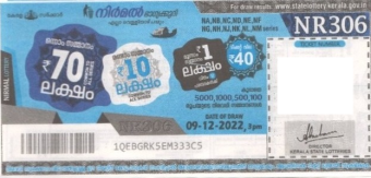 Nirmal Weekly Lottery -NR-306 to be held On 09.12.2022