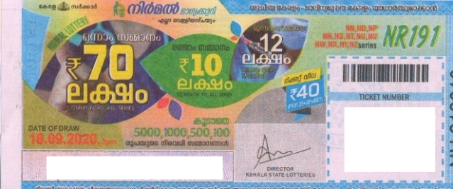 Nirmal Weekly Lottery NR-191 18.09.2020