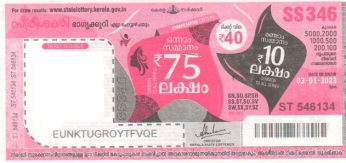 Sthree sakthi Weekly Lottery SS-346 03.01.2023