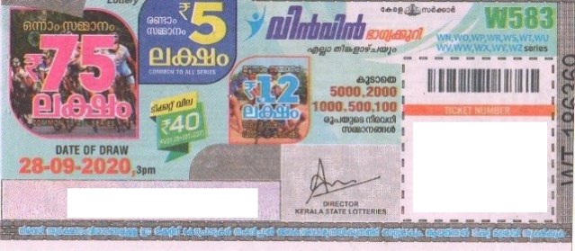 Win-win Weekly Lottery held on 28.09.2020