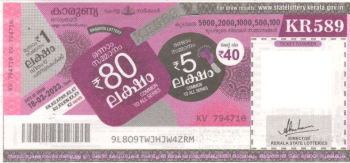 Karunya Weekly Lottery KR-589 18.02.2023