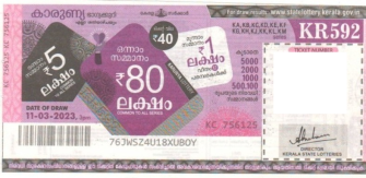 Karunya Weekly Lottery held on 11.03.2023